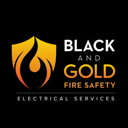Black &amp; Gold Fire &amp; Electrical