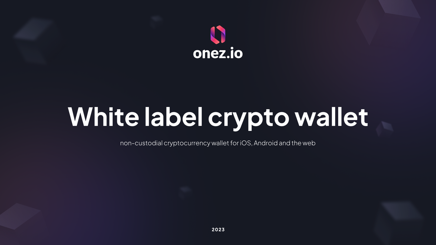 White Label Crypto Wallet by Onez
