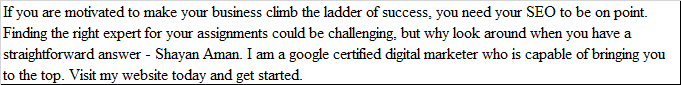 Shayan Aman Digital Marketing Expert