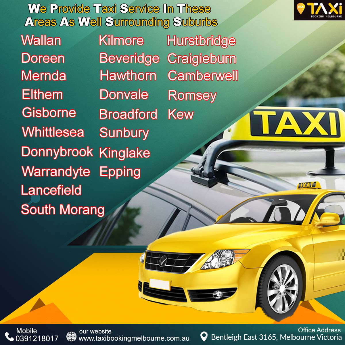 Taxi Booking Melbourne