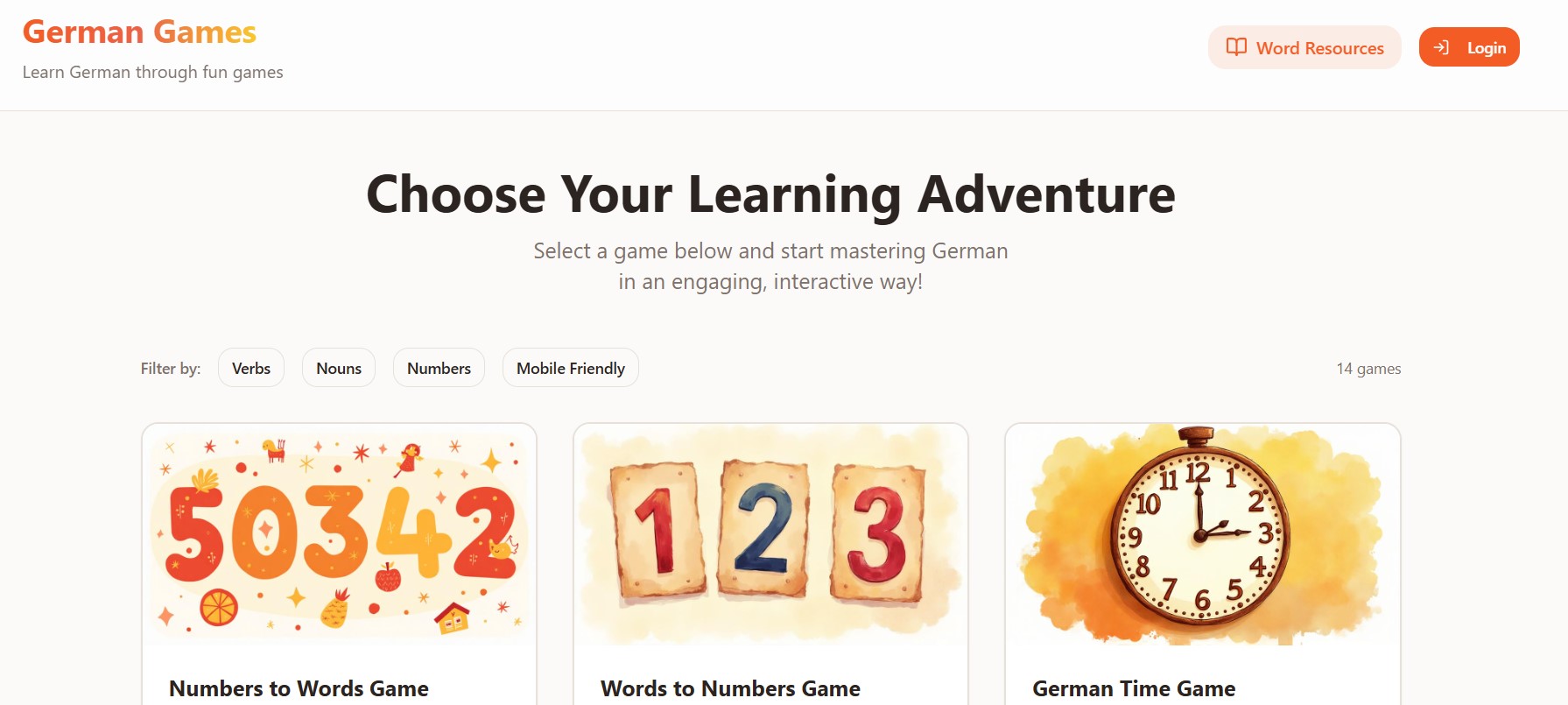 Learn German with Games